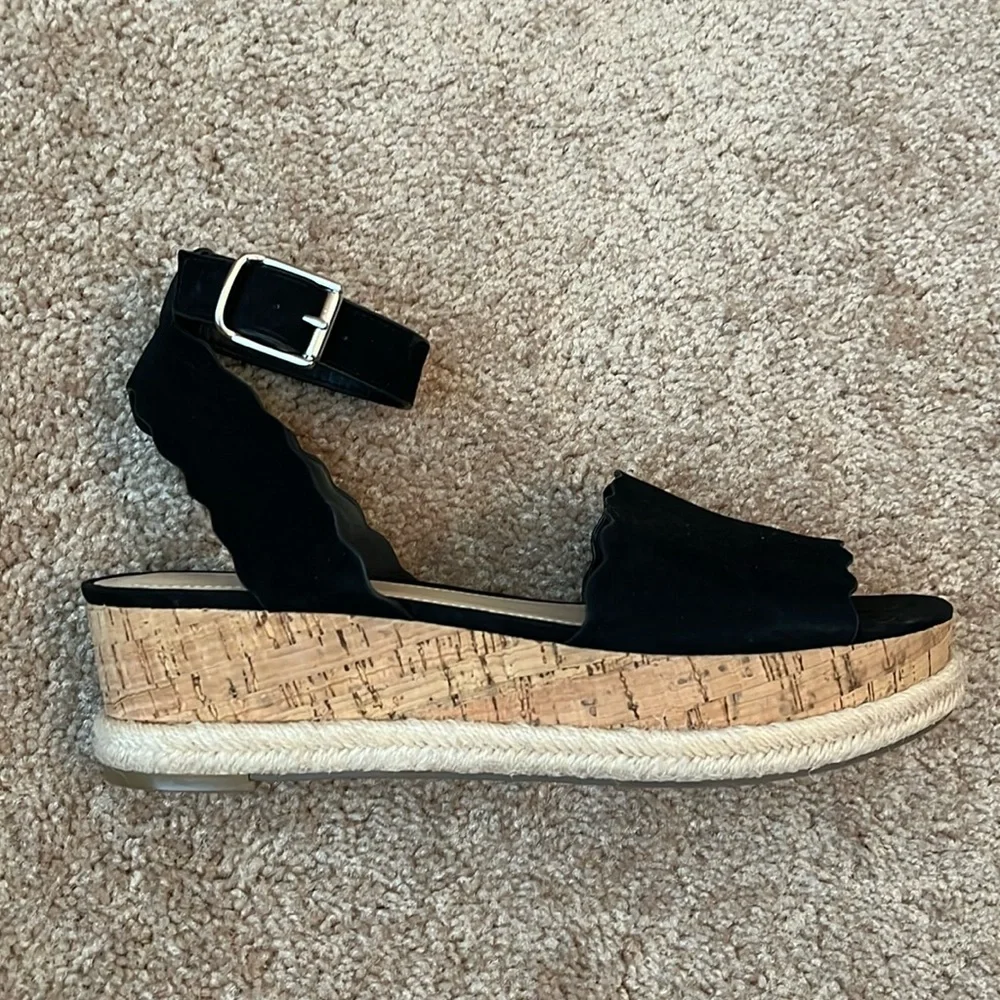 Marc Fisher Velvet Platforms